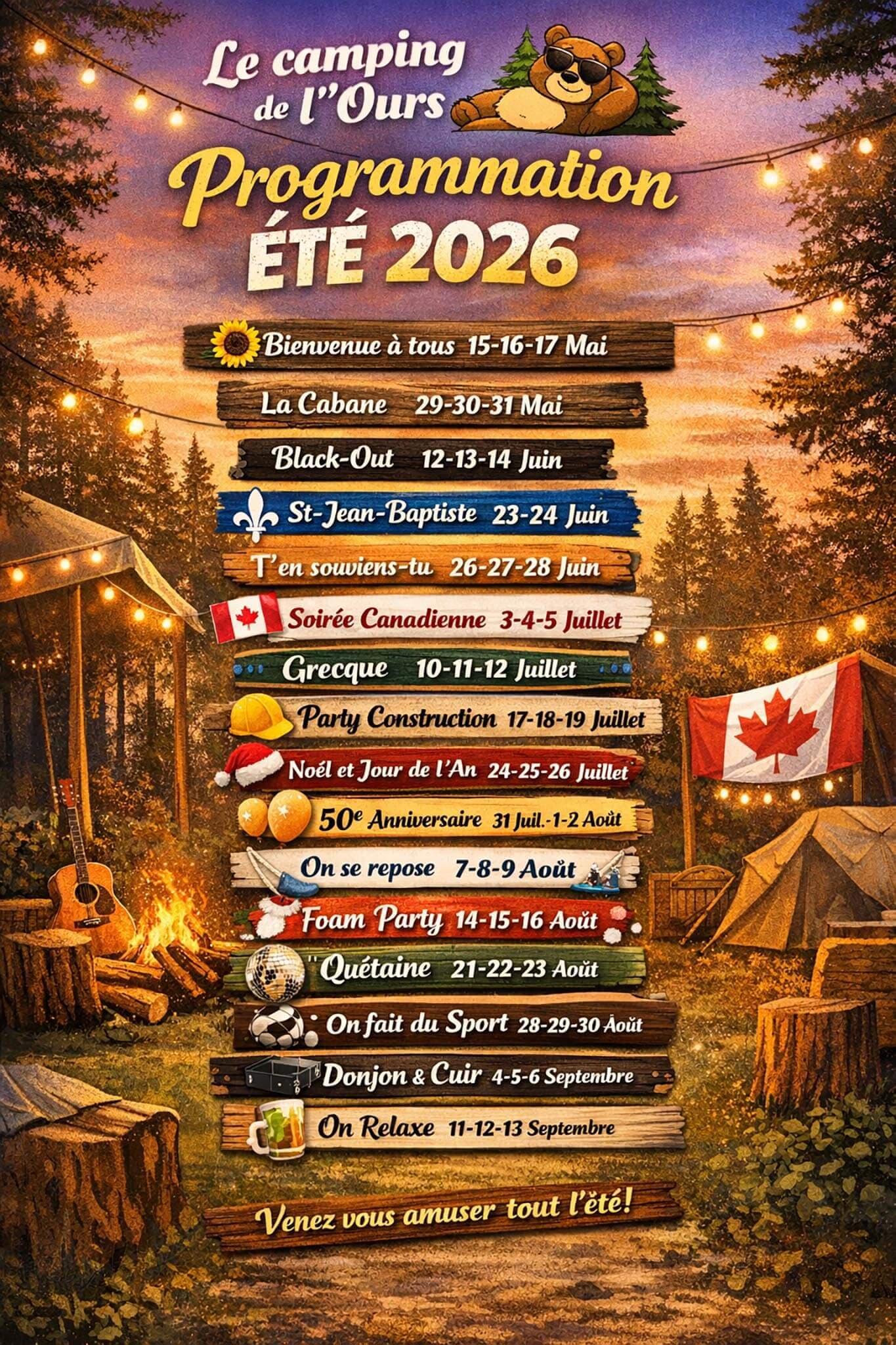 Programmation été 2026