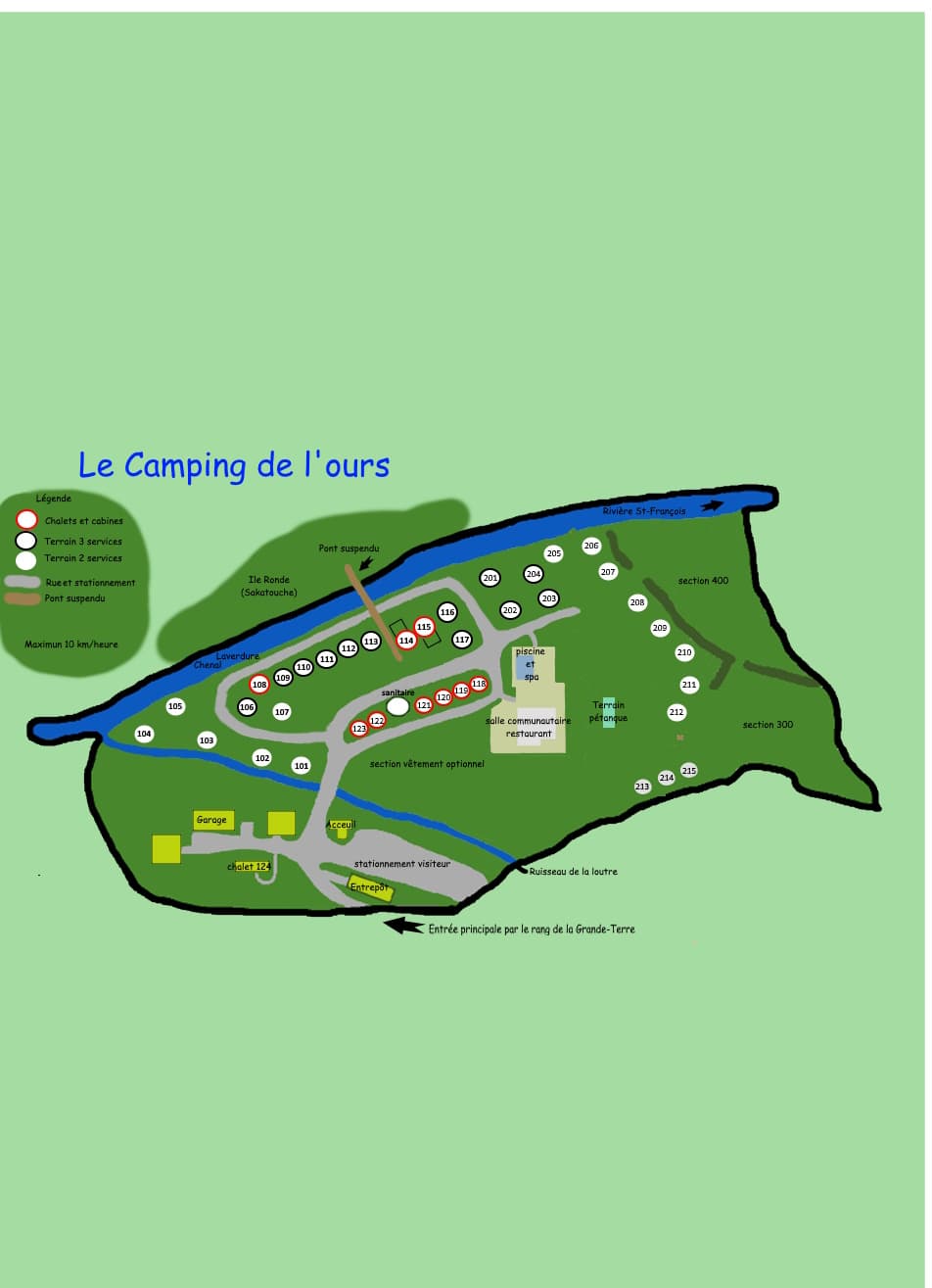 Campground site plan 2026